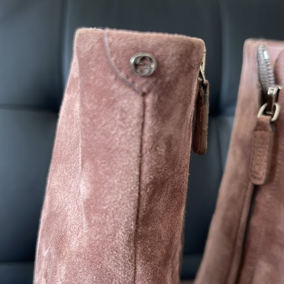 Gucci Suede Wedge Boots 36 1/2 US 6 - Picture 14 of 14